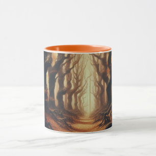 Caneca Florestas de outono gótico