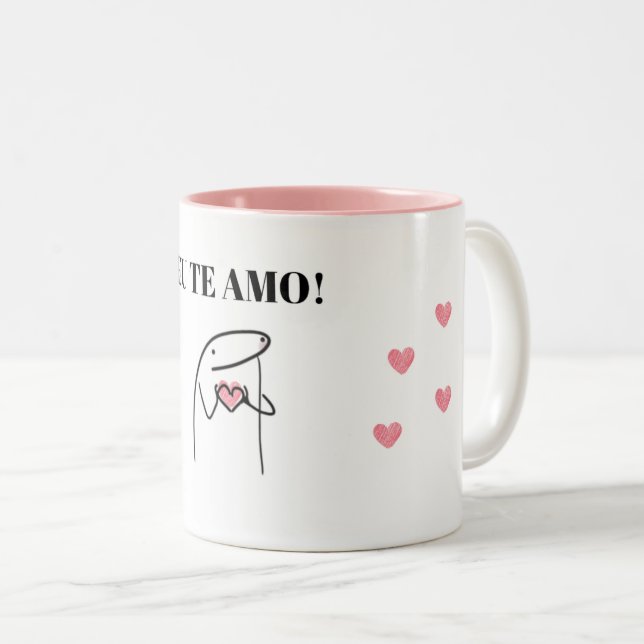 Caneca Flork EU TE AMO (Frente Esquerda)