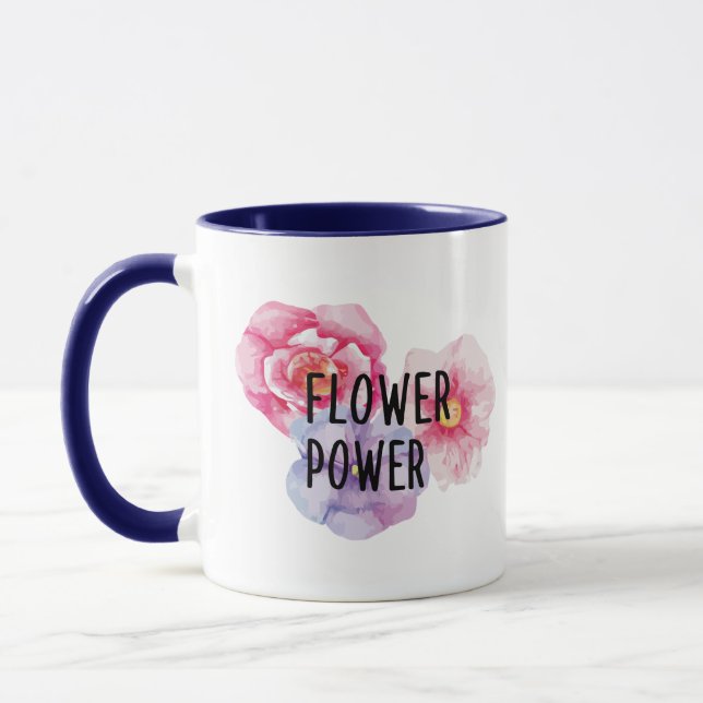Caneca Flowerpower – Tasse mit Blumenvibes (Esquerda)
