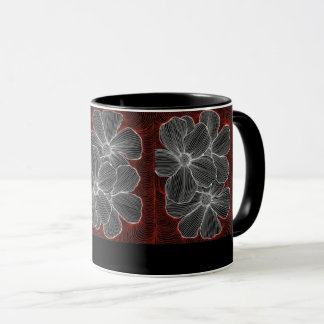 Caneca flowers coffee mug