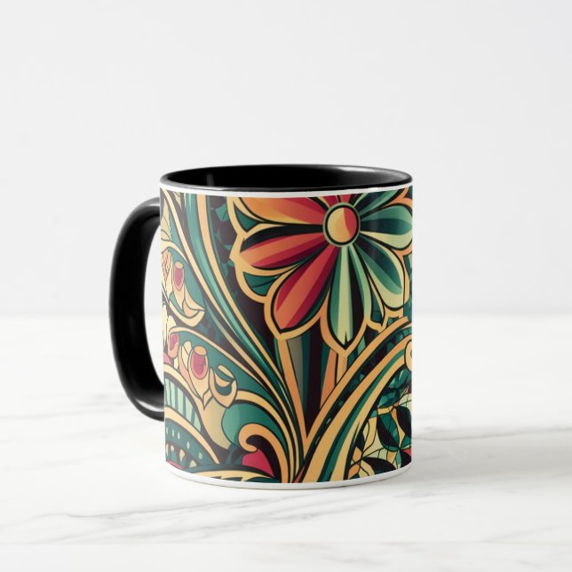 Caneca flowers coffee mug (Frente Esquerda)
