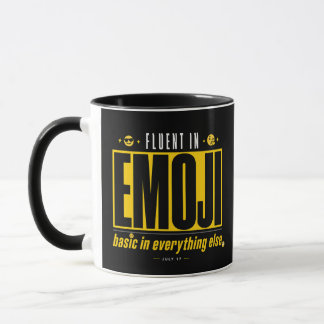 Caneca Fluente em Emoji | Caneca de Café Engraçada