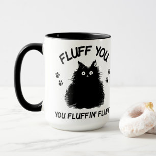 Caneca Fluff Você Fluffin Fluff Gato Gatinho