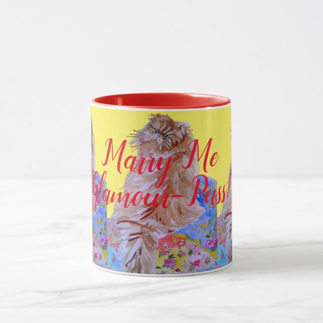 Caneca Fluffy Cat & Quilt Casado Me (Centro)