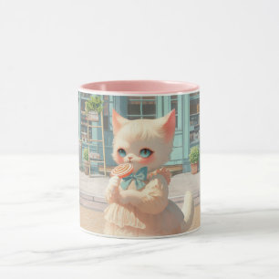 Caneca Fluffy Kitten com Lollipop no Compro de pastelaria