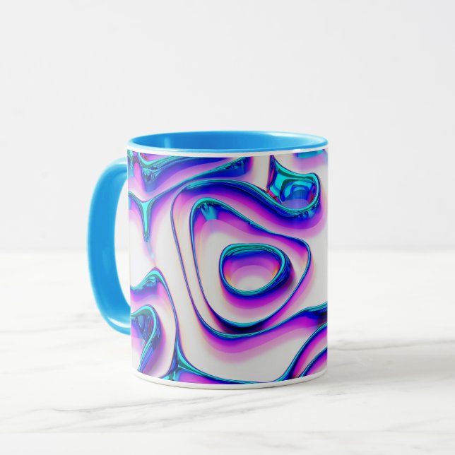 Caneca Fluidez Holográfica (Frente Esquerda)