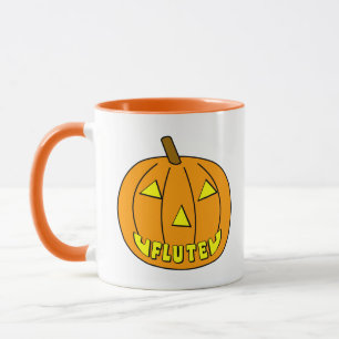 Caneca Flute Halloween Pumpkin