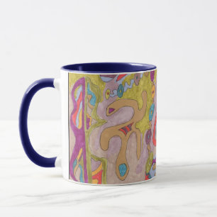 Caneca "Flutterflyland" Abstrato Art
