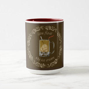 Caneca flutuante de cerveja