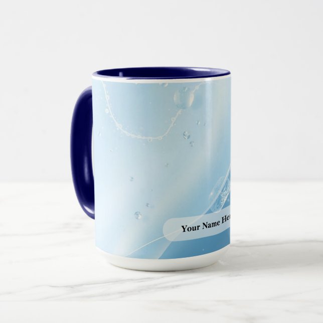 Caneca Fluxo de Veia Prateada Congelada (Frente Esquerda)