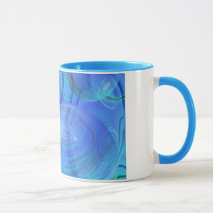 Caneca Fluxo interno VI - Aqua & galáxia do Azure