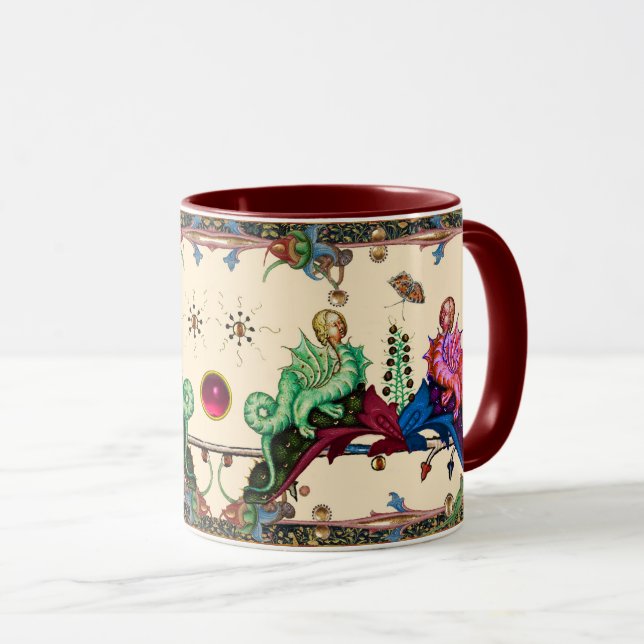 Caneca FLUXO MÉDIO BESTIAL MÉDICO DO Dragão Híbrido Híbri (Frente Esquerda)