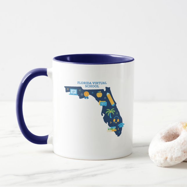Caneca FLVS Estado da Flórida  (Com Donut)