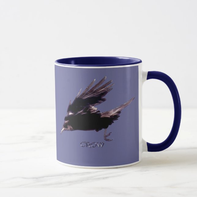 Caneca Flying Crow Raven amante Drinkware (Direita)