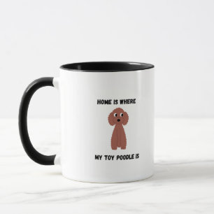 caneca fofa do Poodle Toy