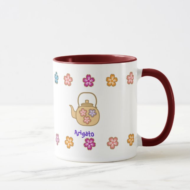 Caneca Fogão de arroz e pote do chá (Direita)