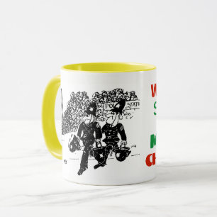 Caneca Fogo na delegacia.