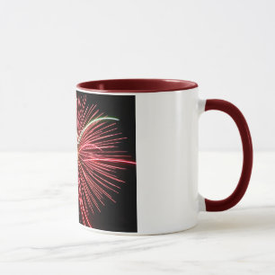 Caneca Fogos de artifício vermelhos