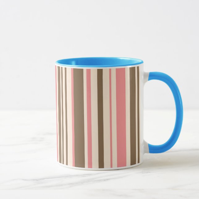 Caneca Folha de cor rosa-rosa-rosa-branca (Direita)