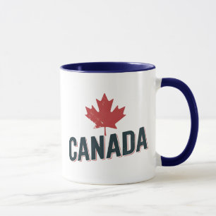 Caneca Folha de Mapeamento do Canadá