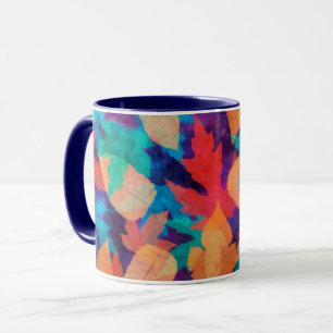 Caneca Folhas Coloridas
