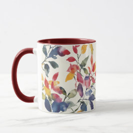 Caneca Folhas de aquarela