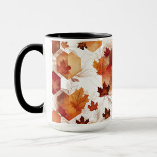 Caneca Folhas de Hexágono do Autumn Harmony - Combo Mug 1