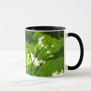 Caneca Folhas de Mapeamento com Raindrops