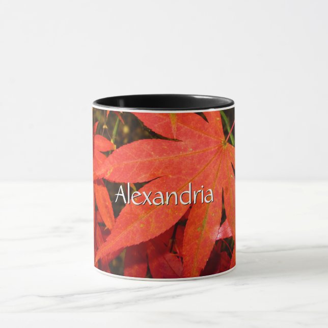 Caneca Folhas de Maple Crimson - Personalizadas (Centro)