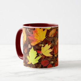 Caneca Folhas de outono Coloridas