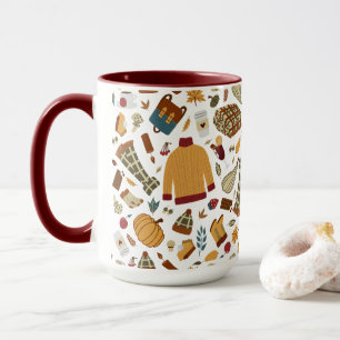 Caneca Folhas de outono Únicas Folhas de outono