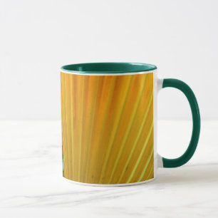 Caneca folhas de palmeira coloridas por Petr Kratochvil c