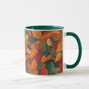 Caneca Folhas de queda coloridas