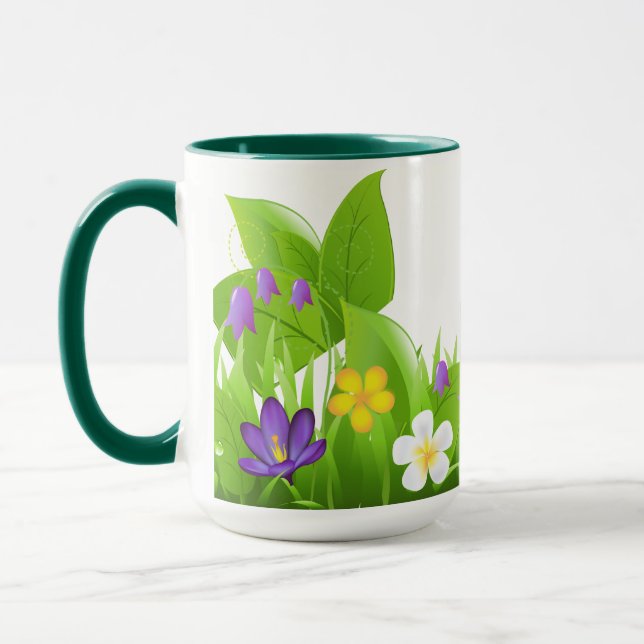 Caneca Folhas e Flores (Esquerda)