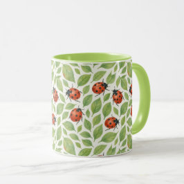Caneca Folhas e Joaninhas