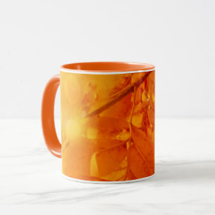 Caneca Folhetos de Brilho de Outono com Coloração de Mug