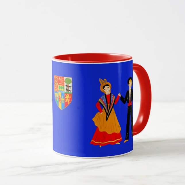 Caneca Folklore du Pays Basque, France (Frente Esquerda)