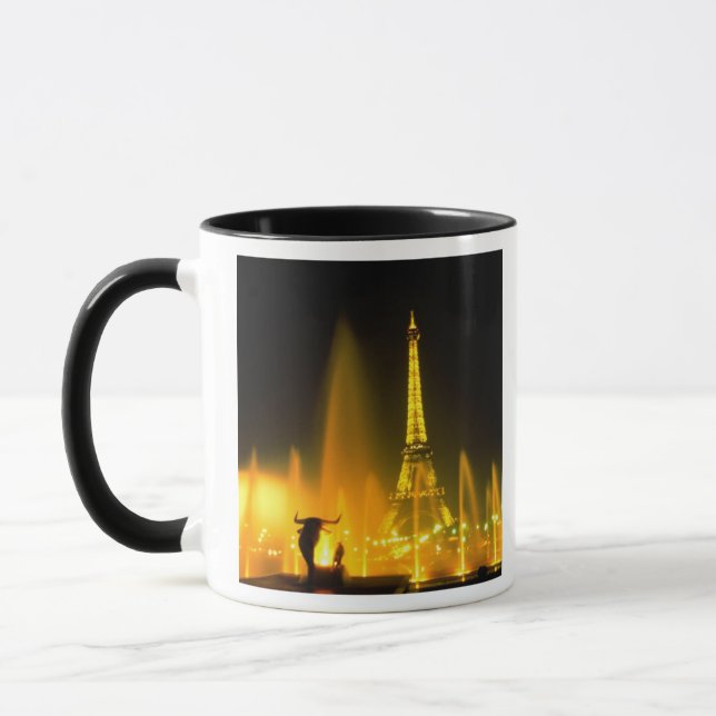 Caneca Fonte da mundialmente famosa Torre Eiffel Paris (Esquerda)