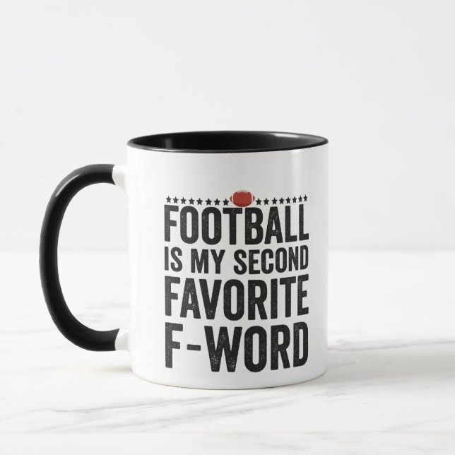 Caneca Football is my Second Favorite F Word Funny Gift (Esquerda)