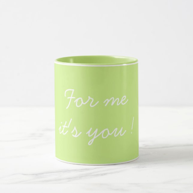 Caneca For Me It's You Valentine's Light Green (Centro)