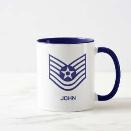 Caneca Força Aérea Personalizada Do Sargento Técnico E-6