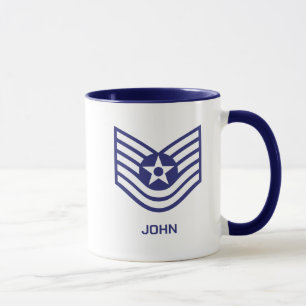 Caneca Força Aérea Personalizada Do Sargento Técnico E-6