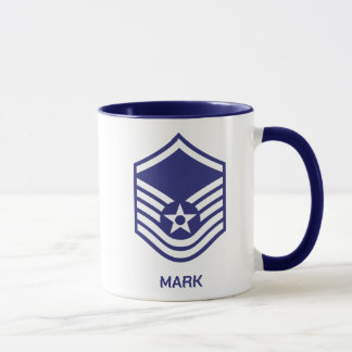 Caneca Força Aérea Personalizada E-7 Mestre Sargento-Chef