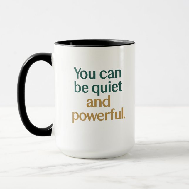 Caneca Força e Poder Silenciosos (Esquerda)