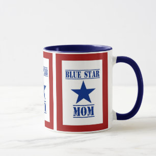 Caneca Forças armadas da mamã da estrela azul