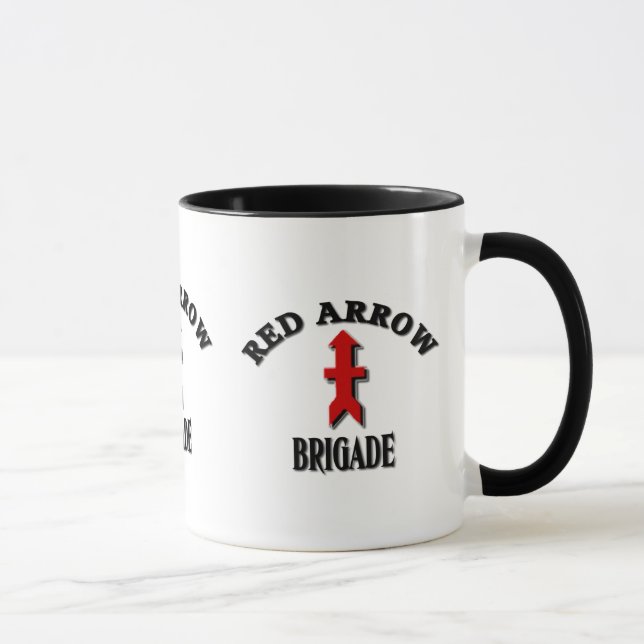 Caneca Forças armadas vermelhas da brigada da seta (Direita)