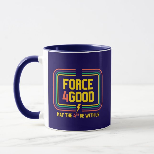 Caneca Force4Good Marinho Blue Mug (Esquerda)