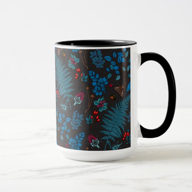 Caneca Forest berries, leaves and bugs 1 (Direita)