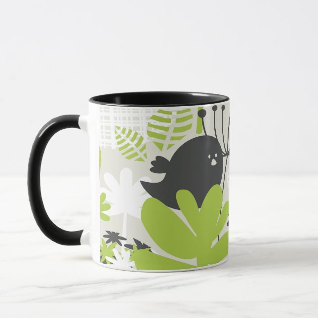 Caneca Forest Bird in Green Garden Mug (Esquerda)