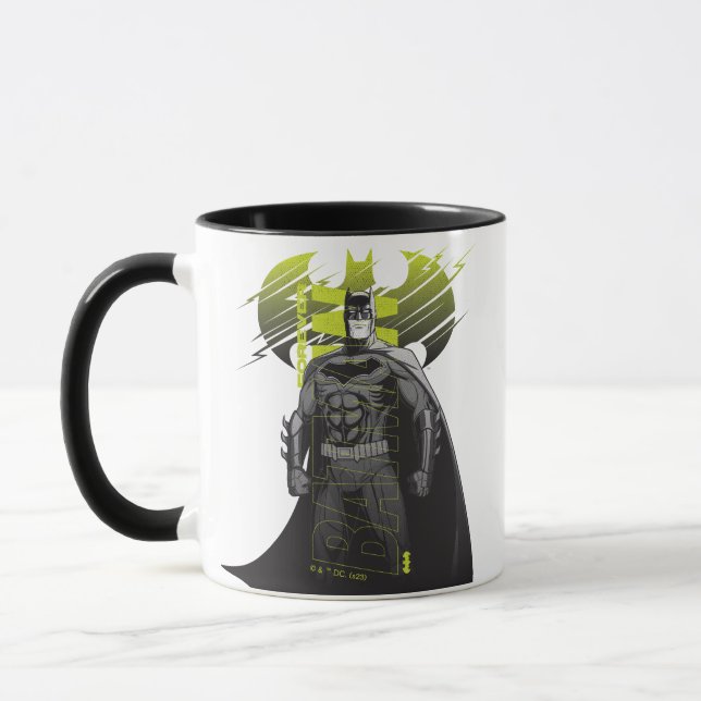 Caneca Forever Batman Ligar Caractere Arte (Esquerda)